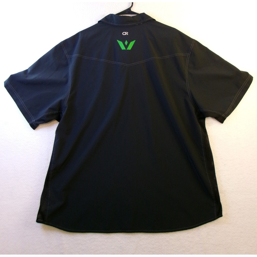 Club Ride Swiftwick Mens XXL Black Short Sleeve Cycling Jersey Snap Shirt - Picture 6 of 6